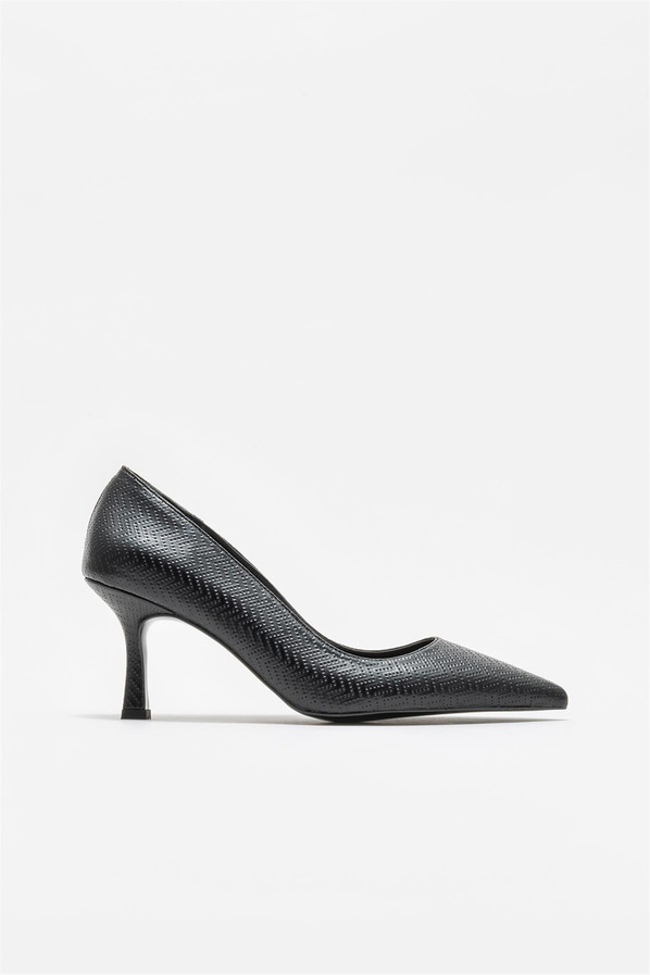 Siyah kadın stiletto - Elle Shoes