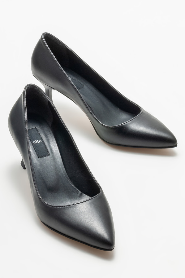 Siyah kadın stiletto - Elle Shoes