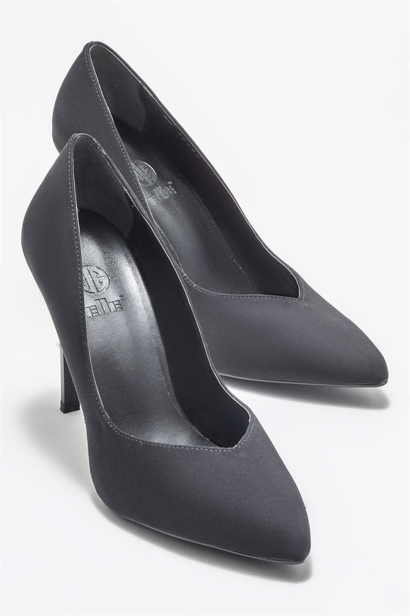 Siyah kadın stiletto - Elle Shoes
