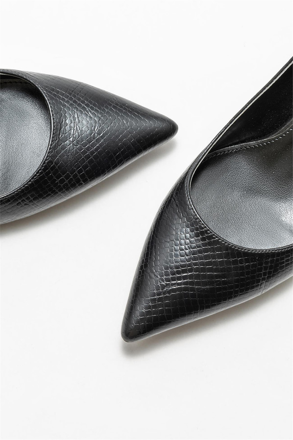 Siyah kadın stiletto - Elle Shoes