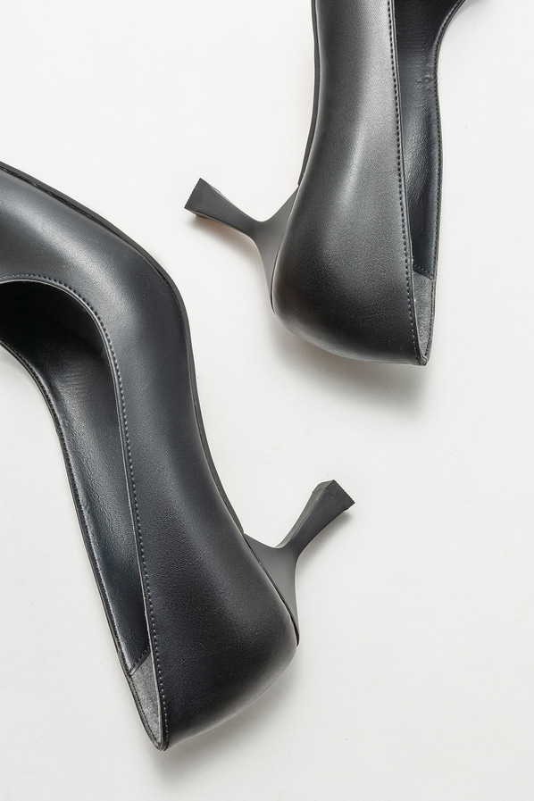 Siyah kadın stiletto - Elle Shoes