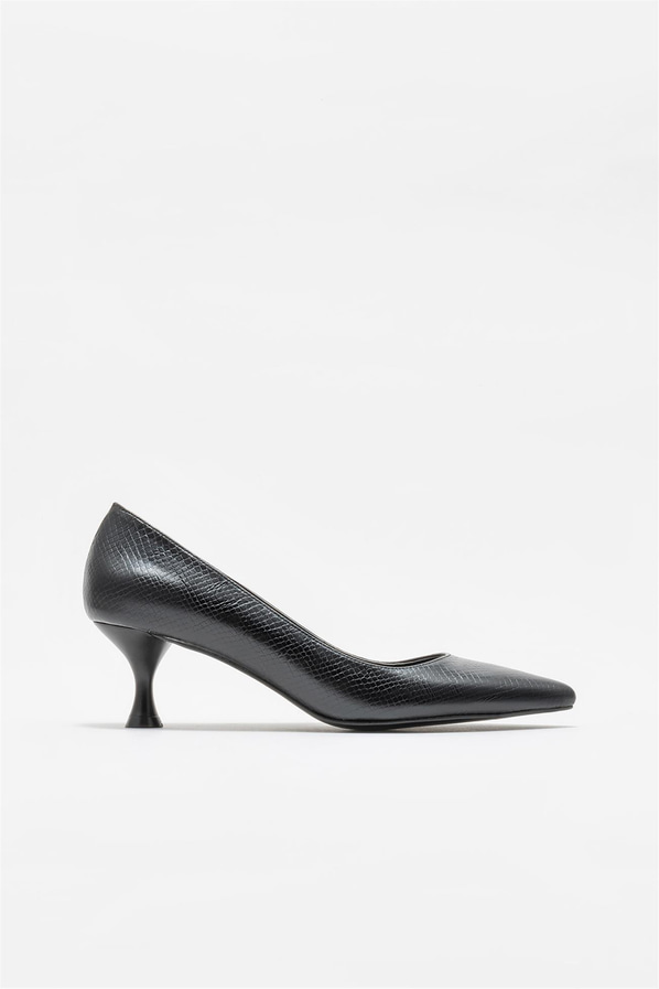 Siyah kadın stiletto - Elle Shoes