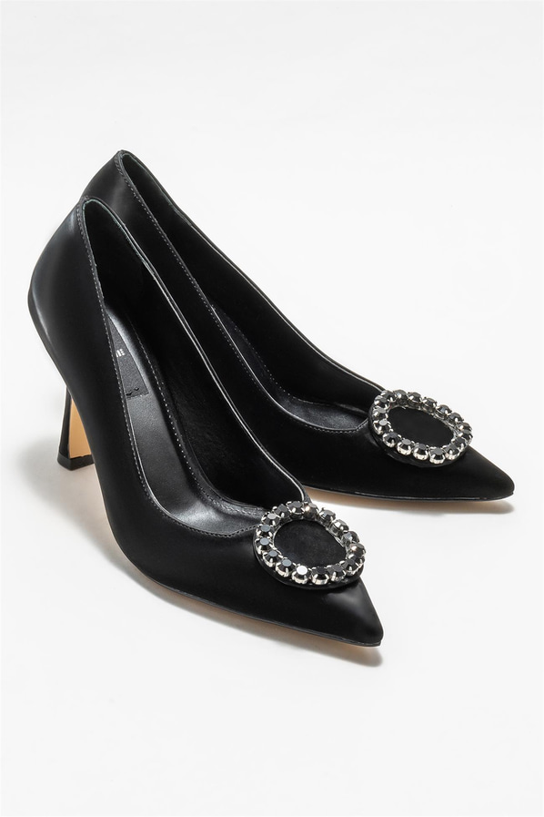 Siyah kadın stiletto - Elle Shoes