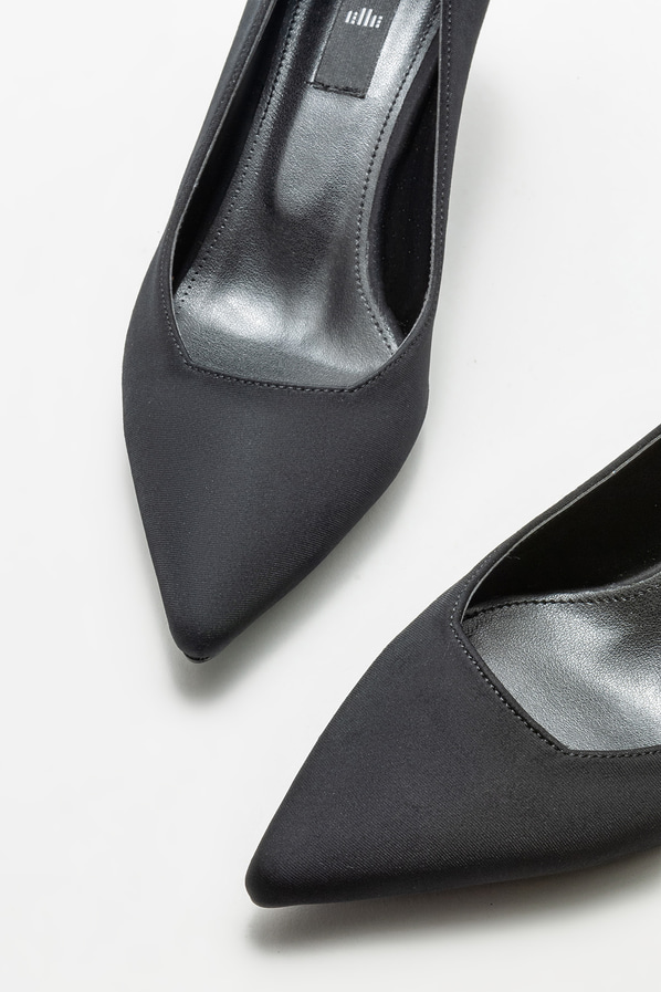 Siyah kadın stiletto - Elle Shoes
