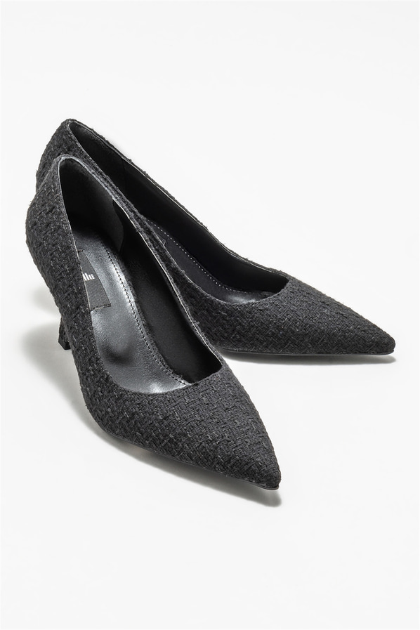 Siyah kadın stiletto - Elle Shoes