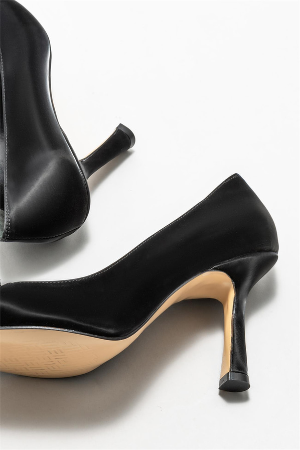 Siyah kadın stiletto - Elle Shoes