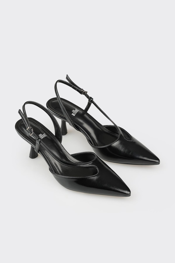 Siyah topuklu kadın ayakkabı - Elle Shoes