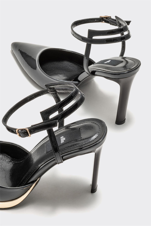 Siyah topuklu kadın ayakkabı - Elle Shoes