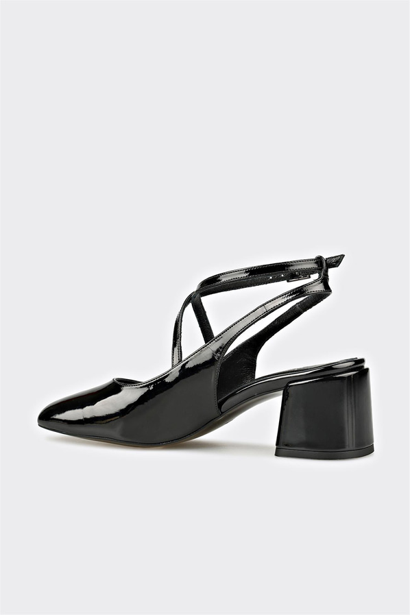 Siyah topuklu kadın ayakkabı - Elle Shoes