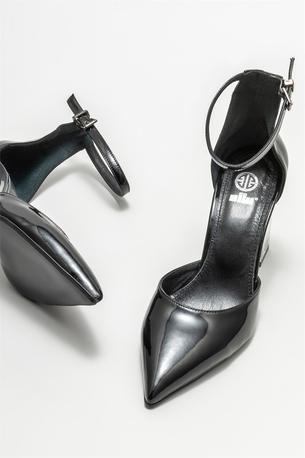 Siyah topuklu kadın ayakkabı - Elle Shoes