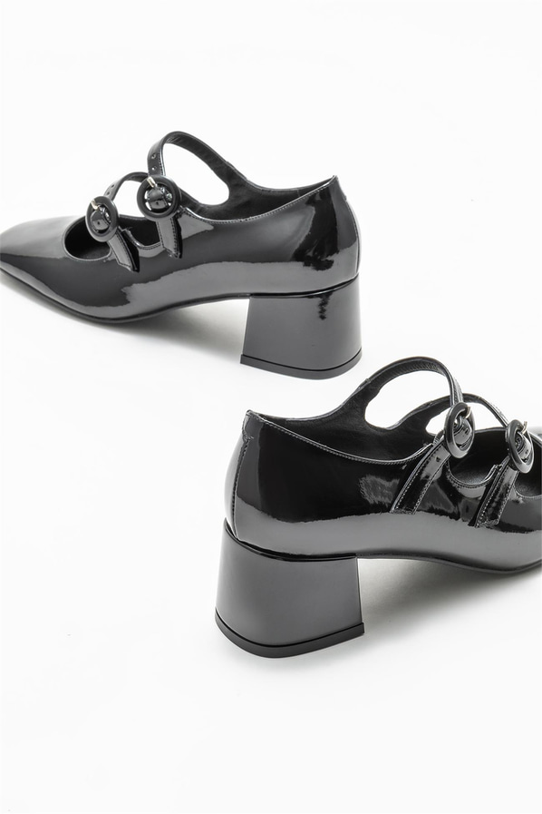 Siyah topuklu kadın ayakkabı - Elle Shoes