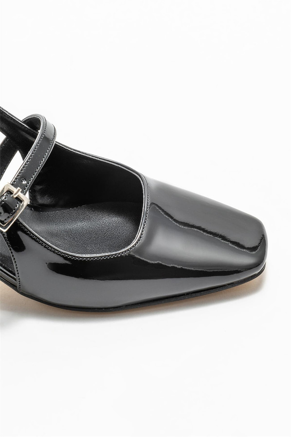 Siyah topuklu kadın ayakkabı - Elle Shoes