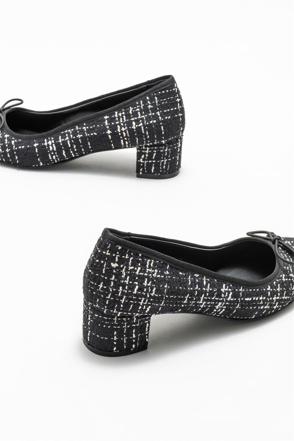 Siyah topuklu kadın ayakkabı - Elle Shoes