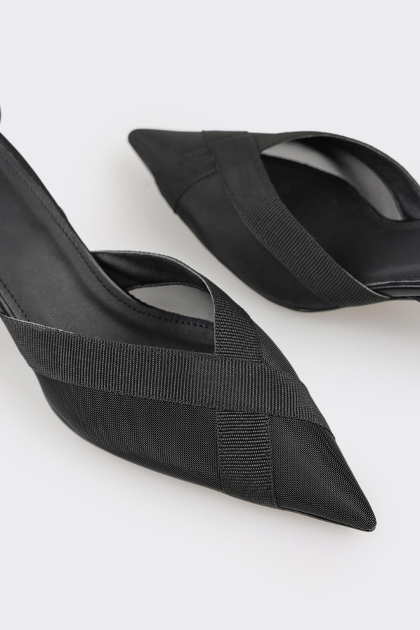 Siyah topuklu kadın ayakkabı - Elle Shoes