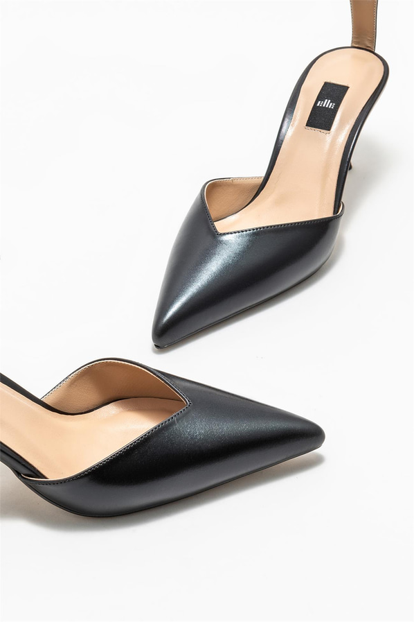 Siyah topuklu kadın ayakkabı - Elle Shoes