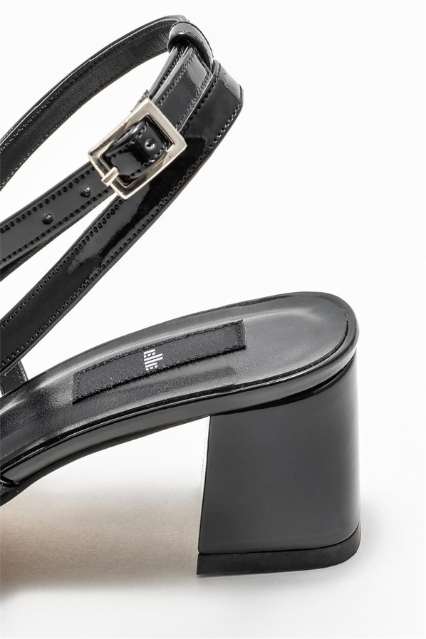 Siyah topuklu kadın ayakkabı - Elle Shoes