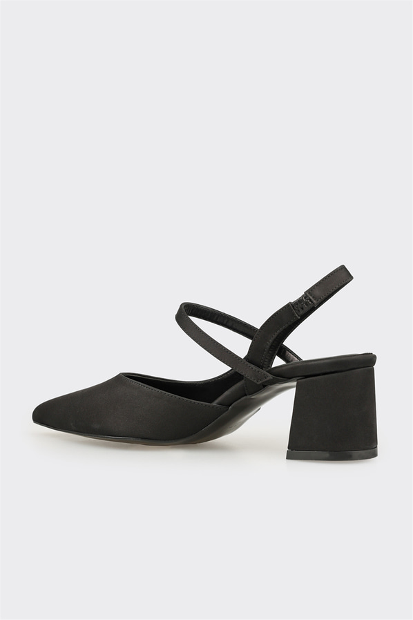 Siyah topuklu kadın ayakkabı - Elle Shoes