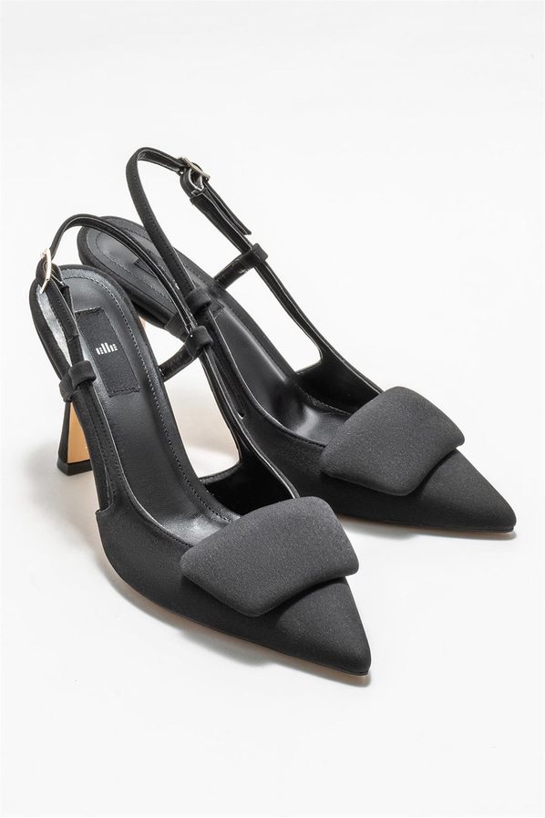 Siyah topuklu kadın ayakkabı - Elle Shoes