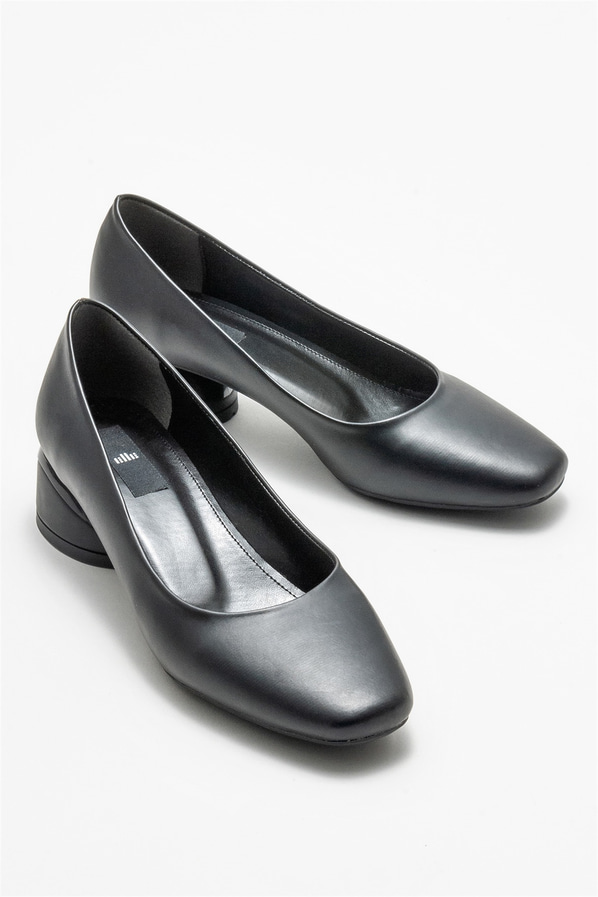Siyah topuklu kadın ayakkabı - Elle Shoes