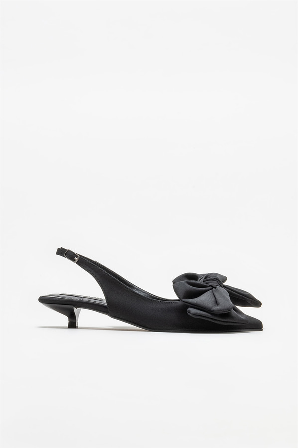 Siyah topuklu kadın ayakkabı - Elle Shoes