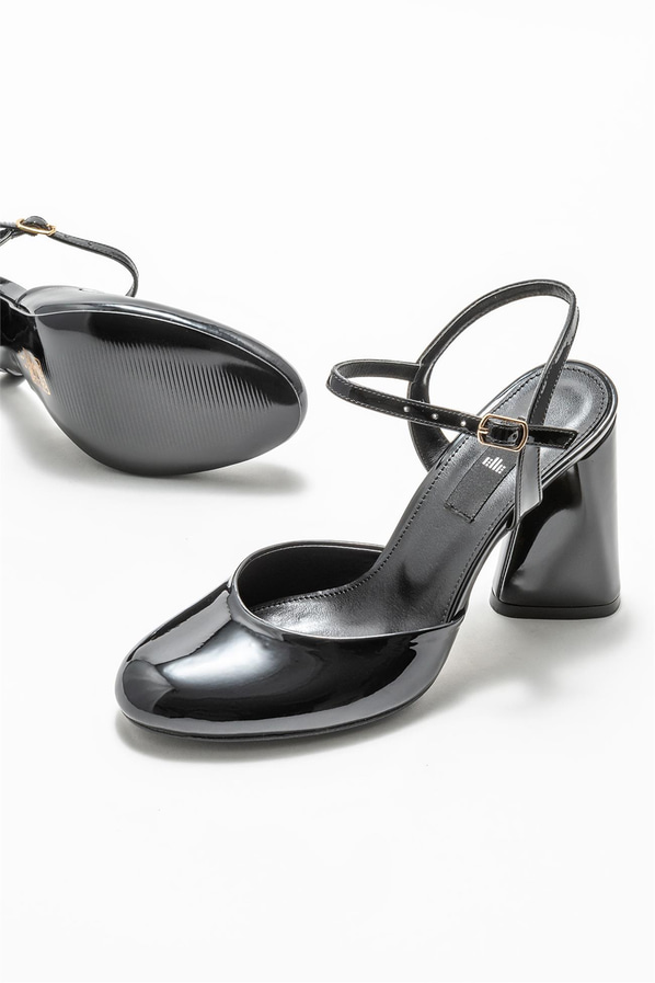 Siyah topuklu kadın ayakkabı - Elle Shoes