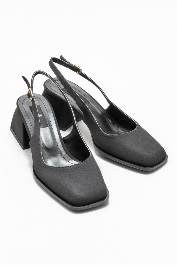 Siyah topuklu kadın ayakkabı - Elle Shoes