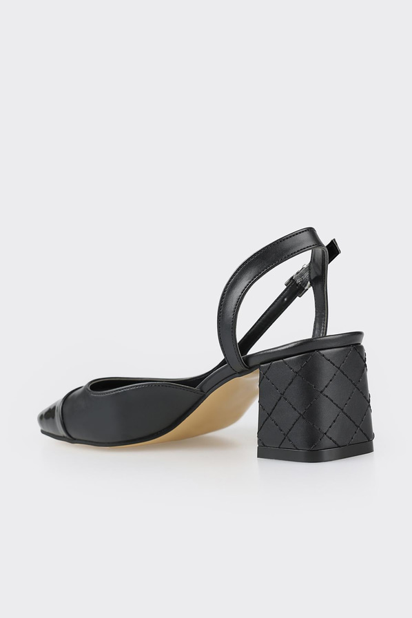 Siyah topuklu kadın ayakkabı - Elle Shoes