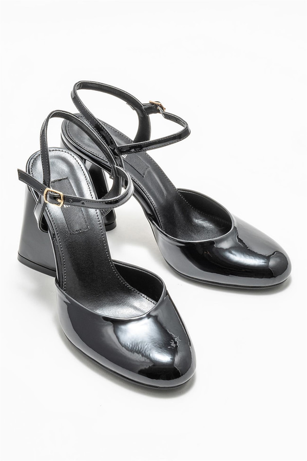 Siyah topuklu kadın ayakkabı - Elle Shoes