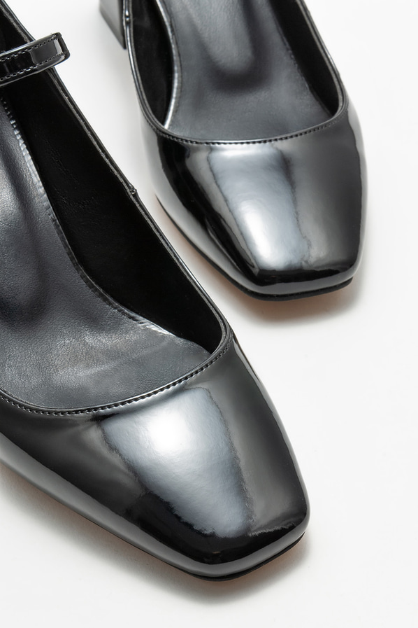 Siyah topuklu kadın ayakkabı - Elle Shoes