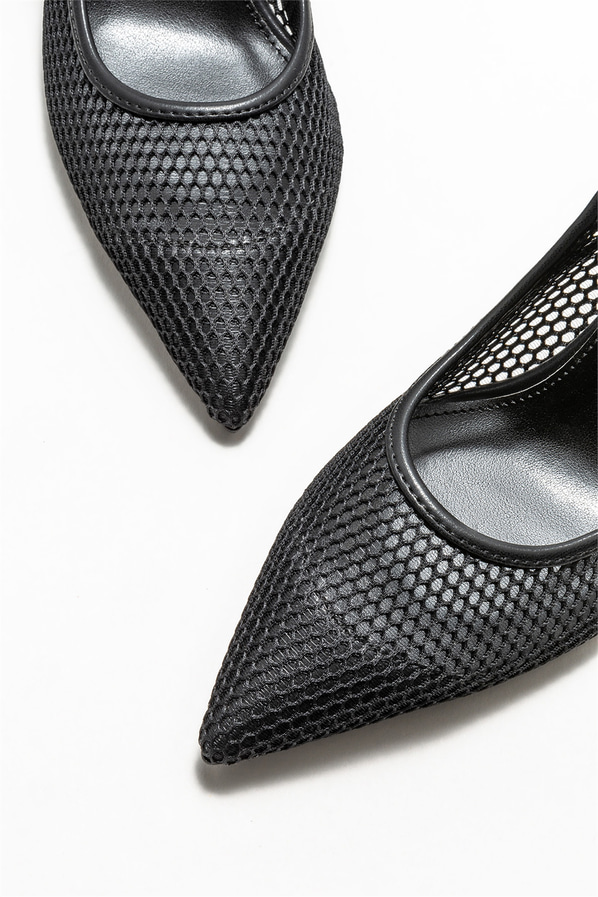 Siyah topuklu kadın ayakkabı - Elle Shoes