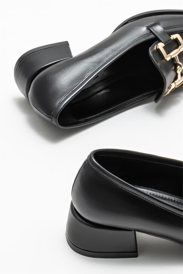 Siyah topuklu kadın ayakkabı - Elle Shoes