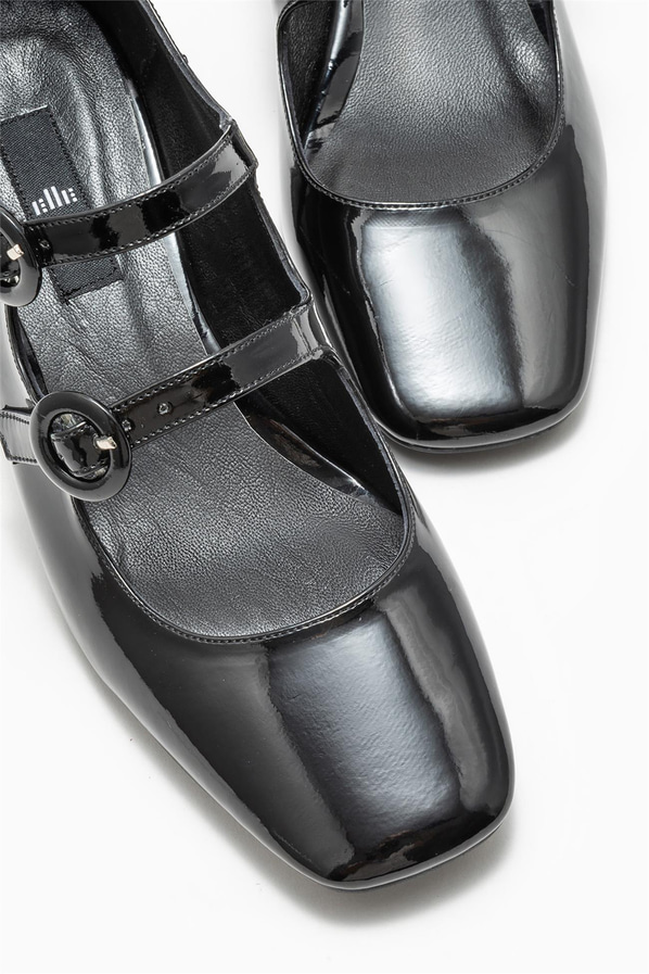 Siyah topuklu kadın ayakkabı - Elle Shoes