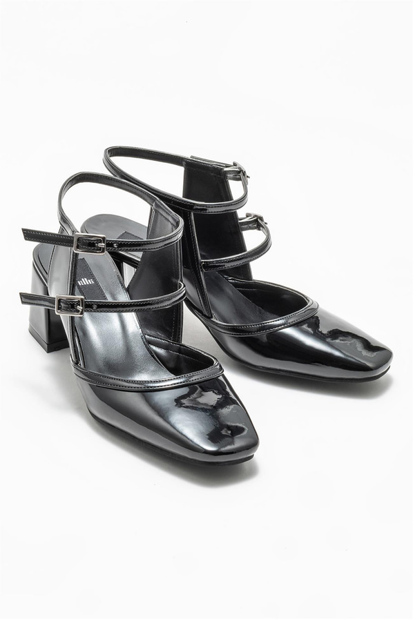 Siyah topuklu kadın ayakkabı - Elle Shoes