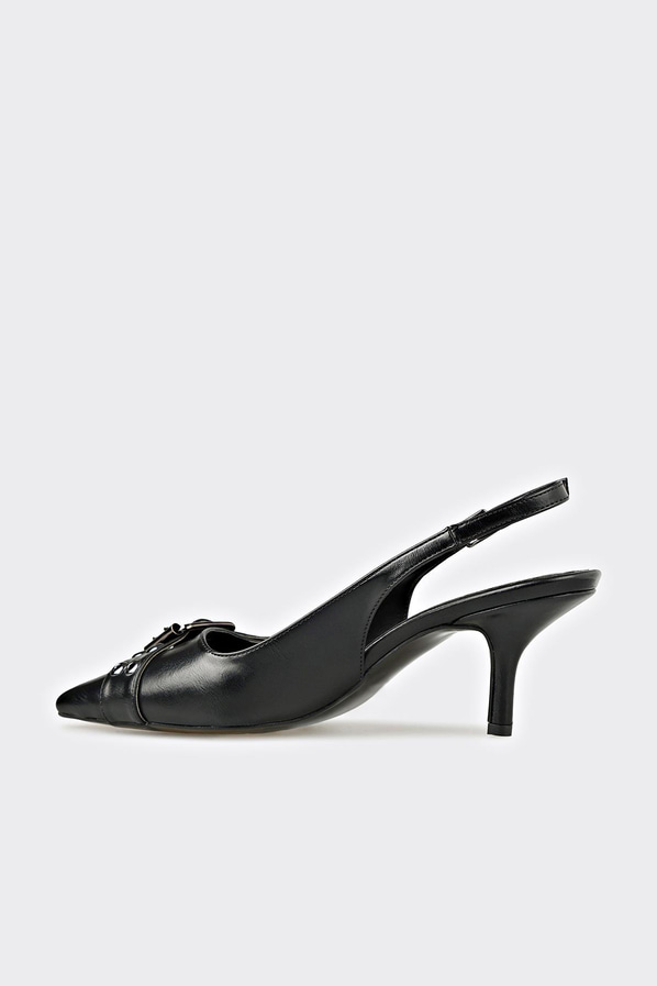 Siyah topuklu kadın ayakkabı - Elle Shoes