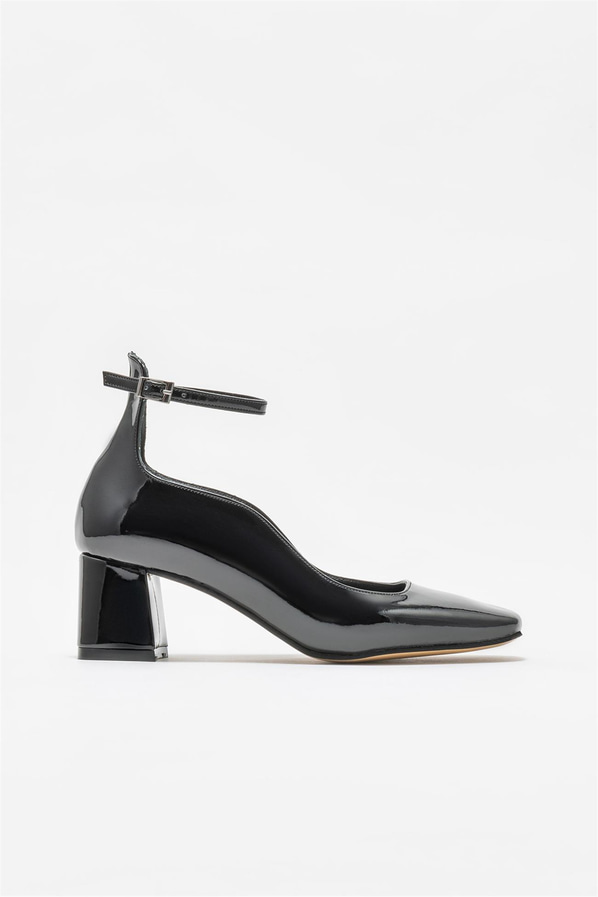 Siyah topuklu kadın ayakkabı - Elle Shoes