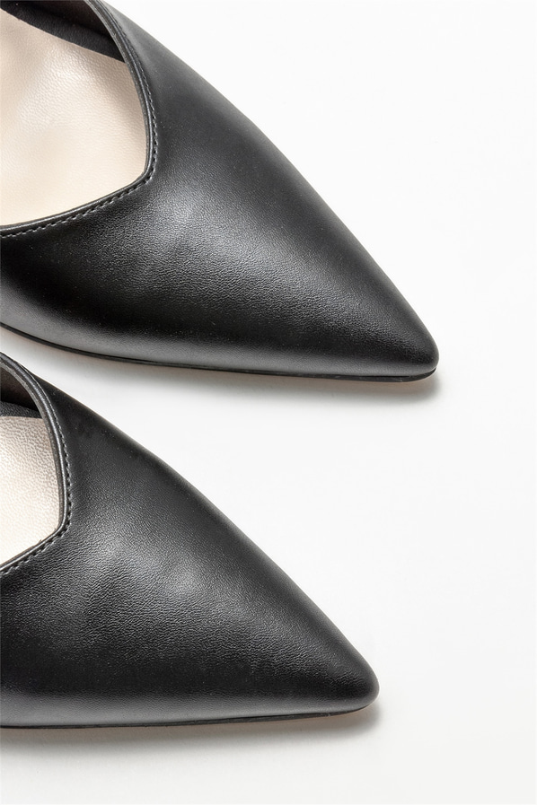 Siyah topuklu kadın ayakkabı - Elle Shoes