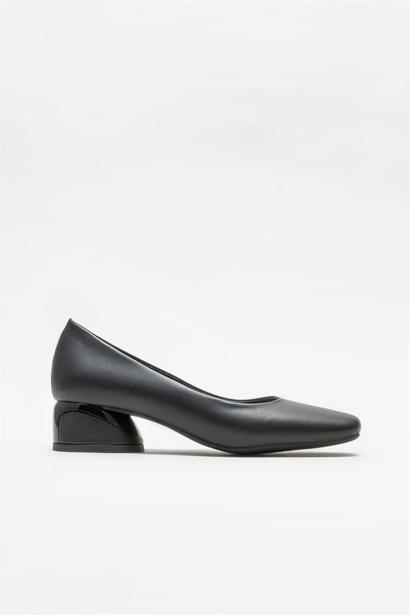 Siyah topuklu kadın ayakkabı - Elle Shoes