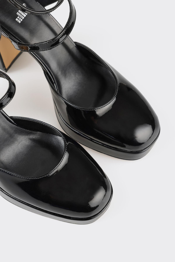 Siyah topuklu kadın ayakkabı - Elle Shoes