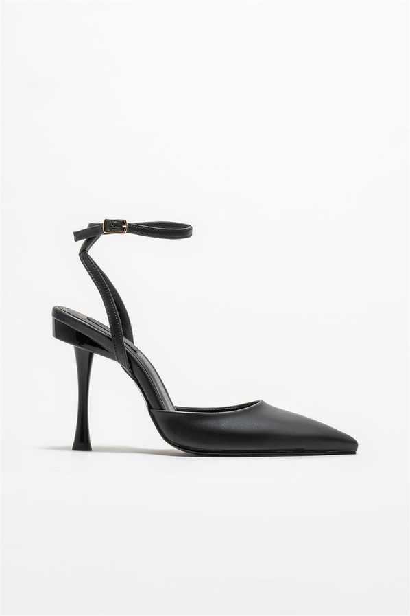 Siyah topuklu kadın ayakkabı - Elle Shoes