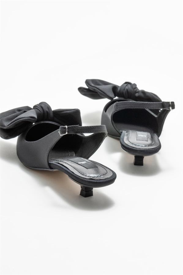 Siyah topuklu kadın ayakkabı - Elle Shoes