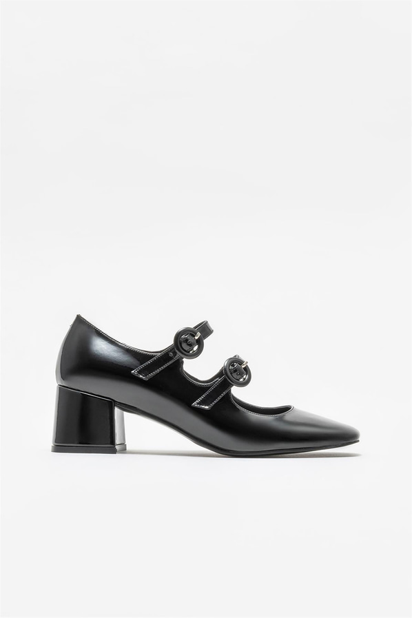 Siyah topuklu kadın ayakkabı - Elle Shoes