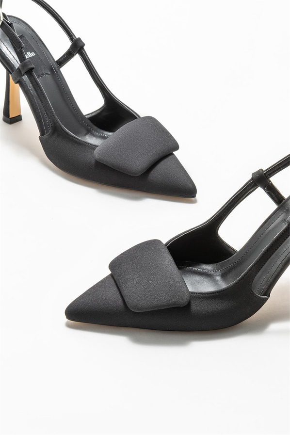 Siyah topuklu kadın ayakkabı - Elle Shoes
