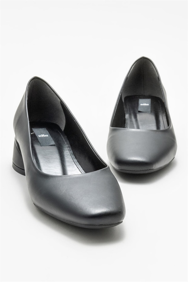 Siyah topuklu kadın ayakkabı - Elle Shoes