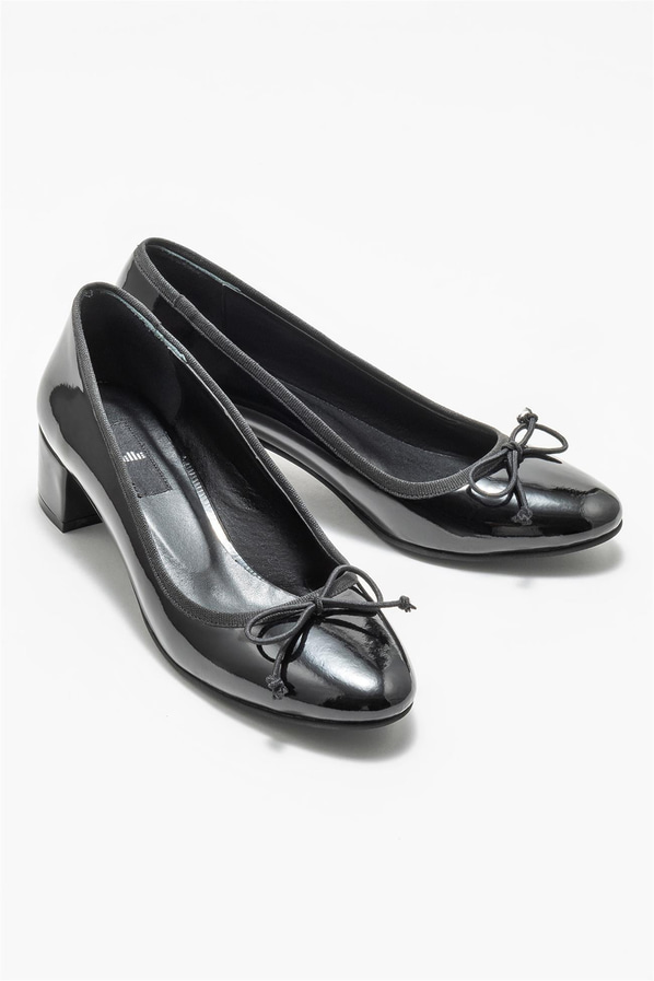 Siyah topuklu kadın ayakkabı - Elle Shoes