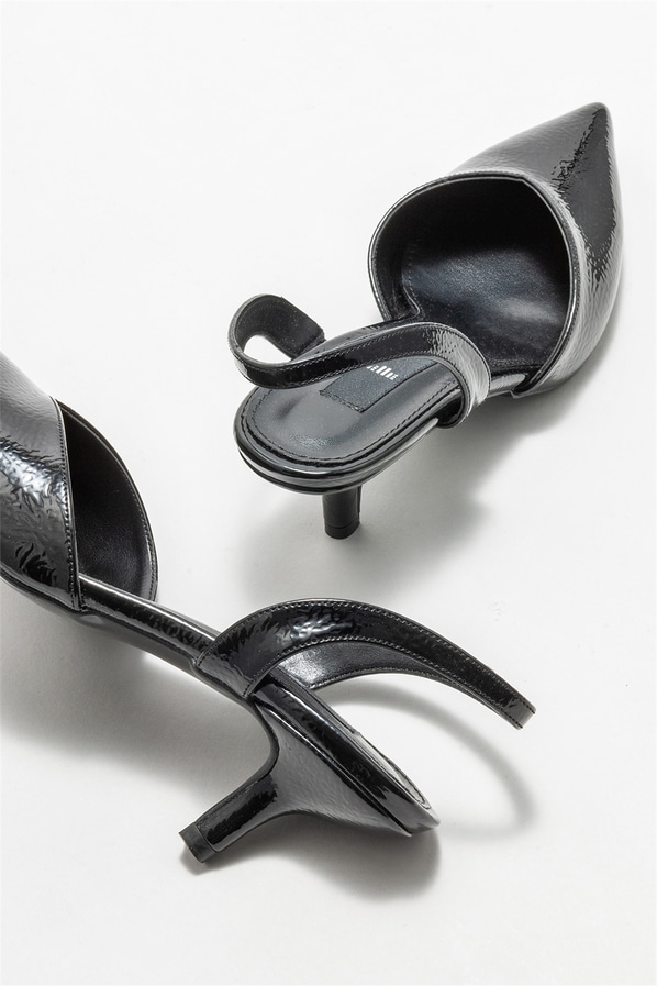 Siyah topuklu kadın ayakkabı - Elle Shoes