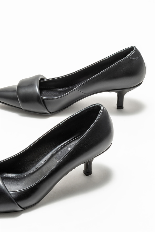 Siyah topuklu kadın stiletto - Elle Shoes
