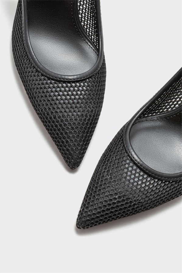 Siyah topuklu kadın ayakkabı - Elle Shoes
