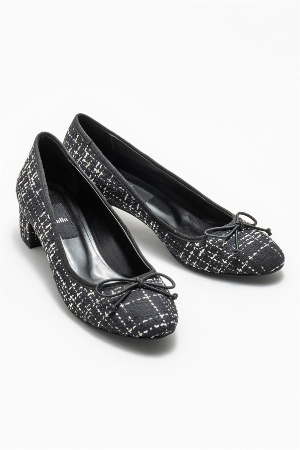 Siyah topuklu kadın ayakkabı - Elle Shoes
