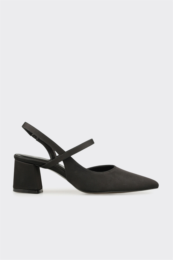 Siyah topuklu kadın ayakkabı - Elle Shoes