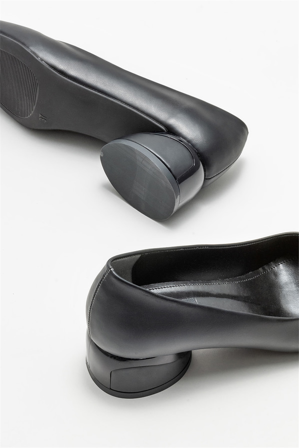 Siyah topuklu kadın ayakkabı - Elle Shoes